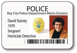 David Starsky Badge HALLOWEEN Costume Accessory